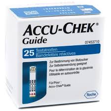 STRISCE MISURAZIONE GLICEMIA ACCU-CHEK GUIDE 25 PEZZI CONFEZIONE RETAIL - Farmaciapacini.it