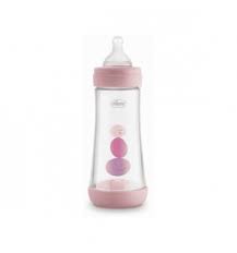 CHICCO BIBERON PERFECT 5 GIRL 300 ML IN SILICONE 3 FORI - Farmaciapacini.it