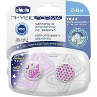 CHICCO SUCCHIETTO LIGHT LUMINOSO SILICONE 2-6 MESI 2 PEZZI - Farmaciapacini.it