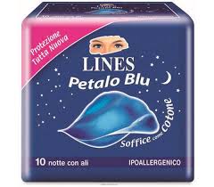 LINES PETALO BLU ASSORBENTE NOTTE 9 PEZZI - Farmaciapacini.it