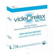 COLLIRIO IDRATANTE E LUBRIFICANTE VIDEORELAX ULTRA MONODOSE 0,5 ML 10 PEZZI - Farmaciapacini.it