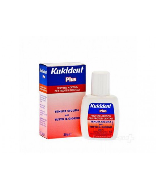 KUKIDENT PLUS POLVERE ADESIVA PER PROTESI DENTARIE 30 G  - Farmaciapacini.it