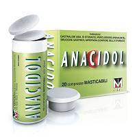 A.Menarini Anacidol Trattamento Gastralgie Aerofagie Tubo 20 Compresse Masticabili - Farmaciapacini.it
