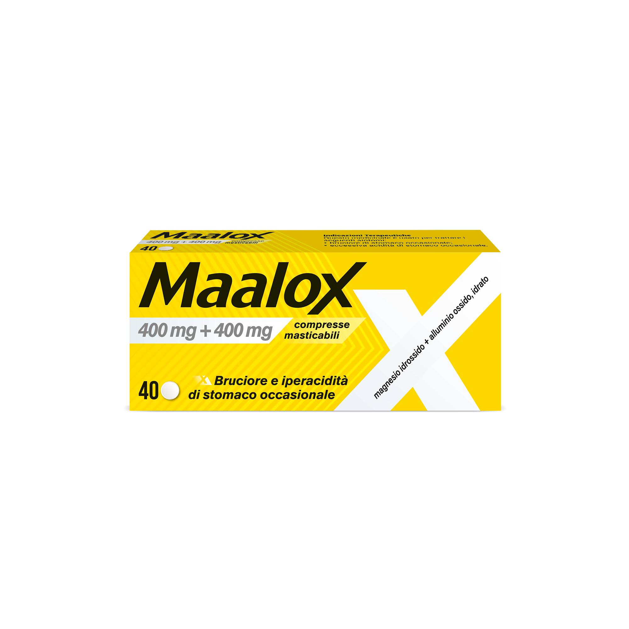 MAALOX*40CPR MAST 400MG+400MG - Farmaciapacini.it