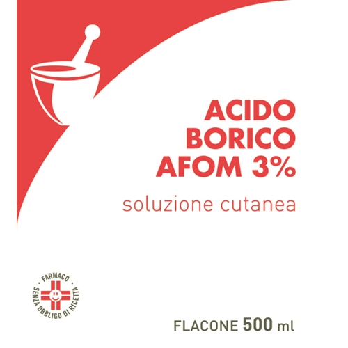 ACIDO BORICO AFOM*3% 500ML - Farmaciapacini.it