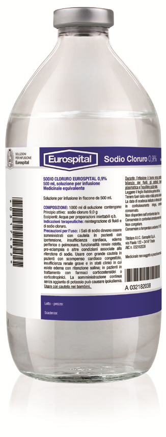 SODIO CLORURO EUROS*0,9% 500ML - Farmaciapacini.it