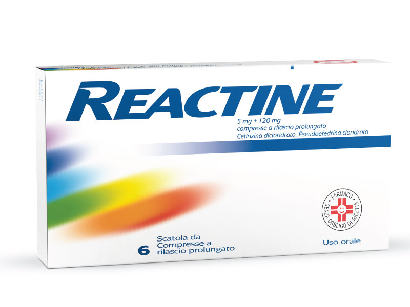 REACTINE*6CPR 5MG+120MG RP - Farmaciapacini.it