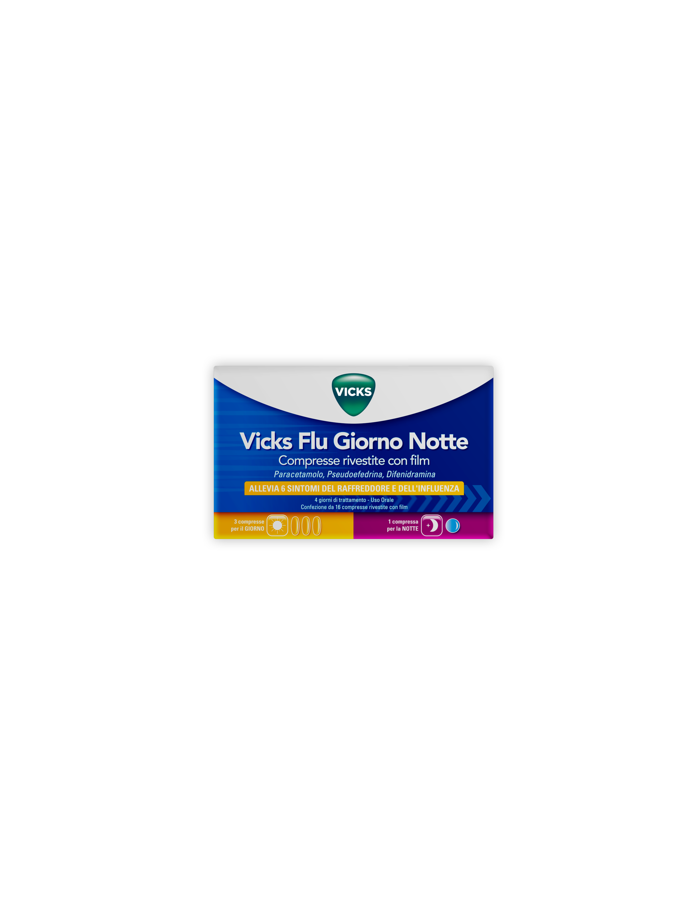 VICKS FLU GIORNO NOTTE*12+4CPR - Farmaciapacini.it