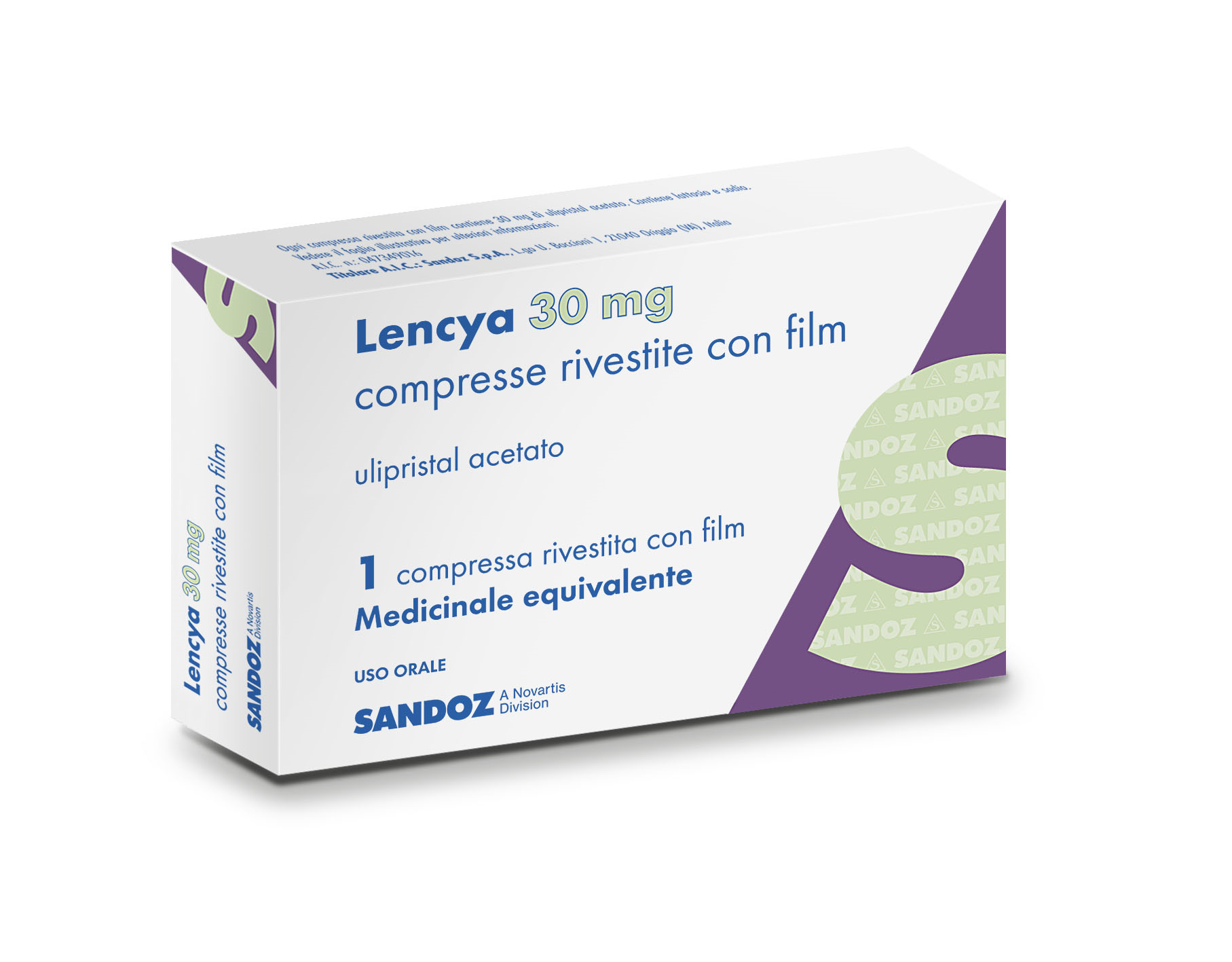 LENCYA*1CPR RIV 30MG - Farmaciapacini.it