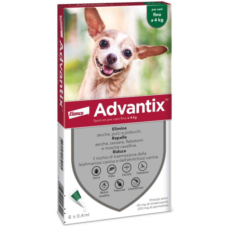 ADVANTIX SPOT ON*6PIP 0-4KG - Farmaciapacini.it
