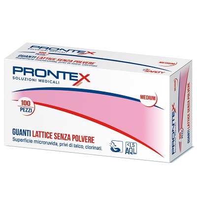 PRONTEX GUANTO IN LATTICE SENZA POLVERE PICCOLO 100 PEZZI - Farmaciapacini.it