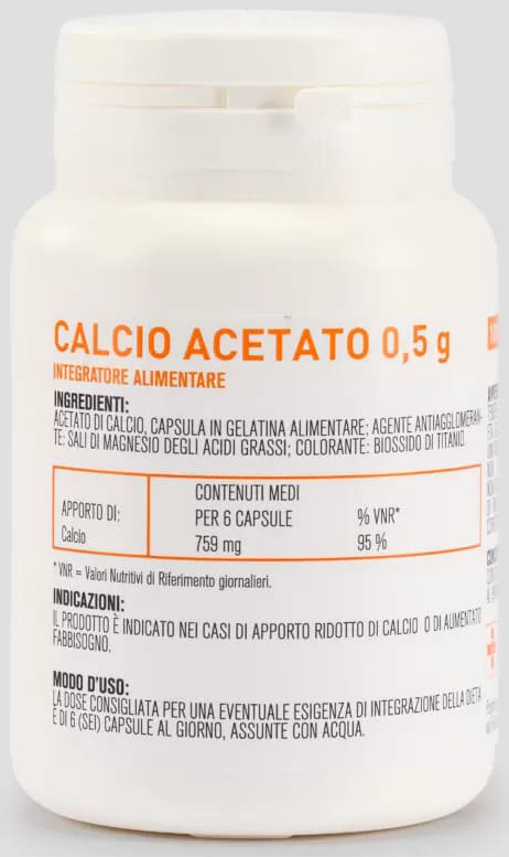 CALCIO ACETATO 100 CAPSULE - Farmaciapacini.it