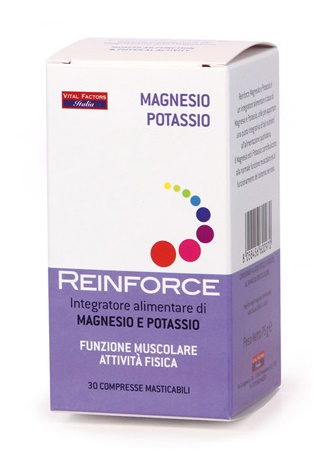 REINFORCE MAGNESIO + POTASSIO 30 COMPRESSE MASTICABILI - Farmaciapacini.it