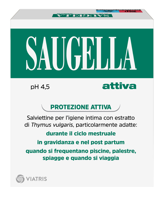 SAUGELLA ATTIVA SALVIETTINE DETERGENTI 10 BUSTINE - Farmaciapacini.it
