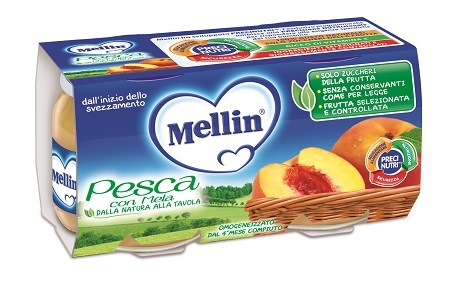 MELLIN OMOGENEIZZATO PESCA MELA 100 G 2 PEZZI - Farmaciapacini.it