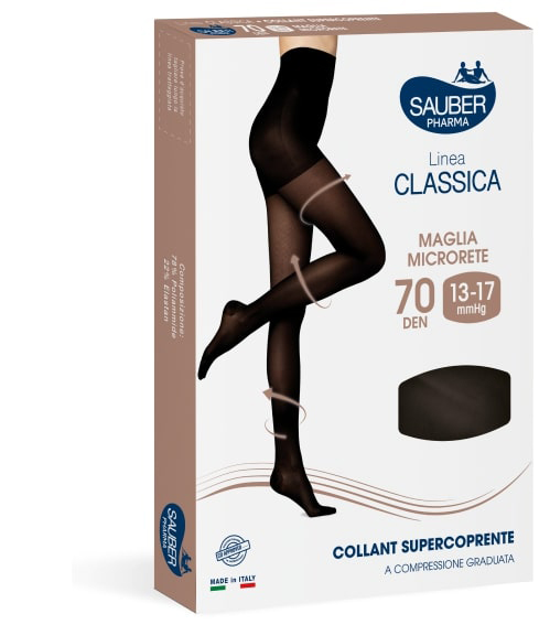 SAUBER COLLANT COPRENTE 70 MAGLIA LISCIA NERO 3 LINEA CLASSICA - Farmaciapacini.it