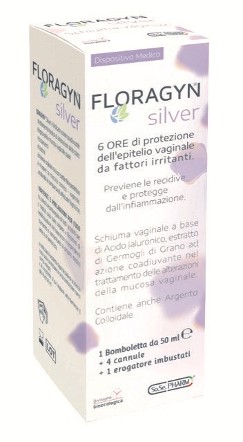 FLORAGYN SILVER SCHIUMA VAGINALE CON ARGENTO COLLOIDALE 50 ML - Farmaciapacini.it