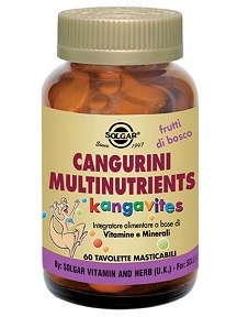 CANGURINI MULTINUTRIENTS FRUTTI TROPICALI 60 COMPRESSE - Farmaciapacini.it