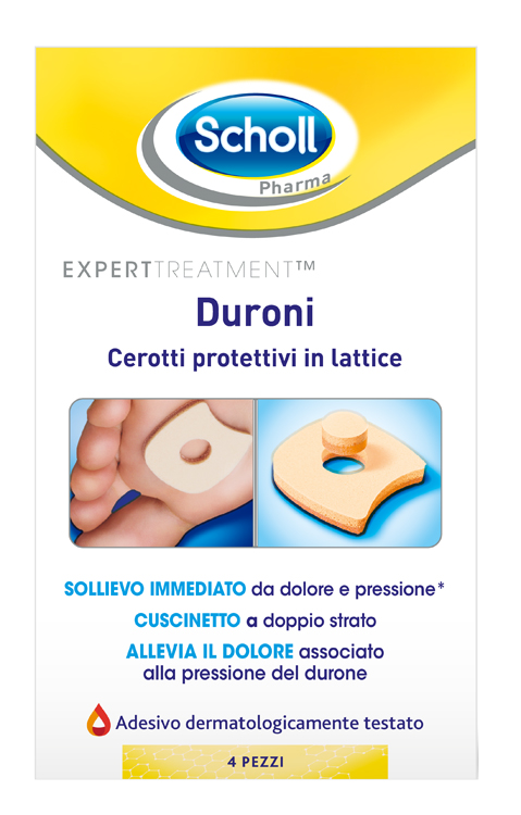 CEROTTO PROTETTIVO PER DURONI SCHOLL IN LATTICE 4 PEZZI - Farmaciapacini.it