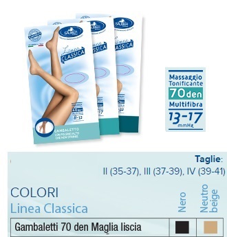 SAUBER GAMBALETTO 70 MAGLIA LISCIA NERO 4 LINEA CLASSICA - Farmaciapacini.it