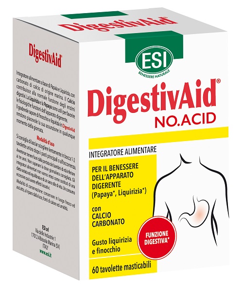 ESI DIGESTIVAID NO ACID 60 TAVOLETTE - Farmaciapacini.it