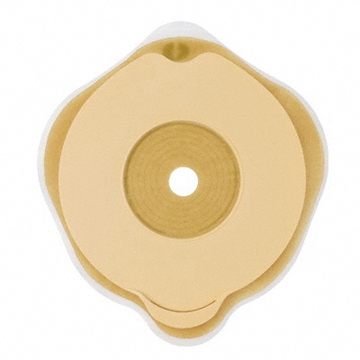 PLACCA PIANA FLEXIMA KEY 50 MM CON PROTETTORE CUTANEO IDROCOLLOIDALE E FLANGIA 5 PEZZI - Farmaciapacini.it