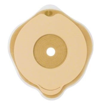 PLACCA PIANA FLEXIMA KEY 60 MM CON PROTETTORE CUTANEO IDROCOLLOIDALE E FLANGIA 5 PEZZI - Farmaciapacini.it