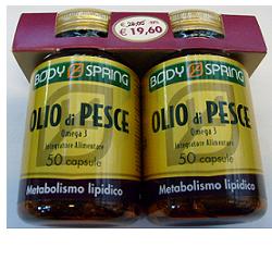 BODY SPRING OLIO DI PESCE OMEGA 3 CONFEZIONE BIPACK 50 CAPSULE X 2 - Farmaciapacini.it