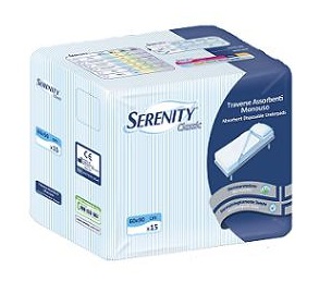 TRAVERSA SALVAMATERASSO PER INCONTINENZA SERENITY CLASSIC MISURA 60X90CM 15 PEZZI - Farmaciapacini.it