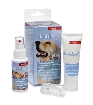 DENTALPET KIT DENTIFRICIO 50ML+SPRAY ORALE 50ML+1 DITALE - Farmaciapacini.it