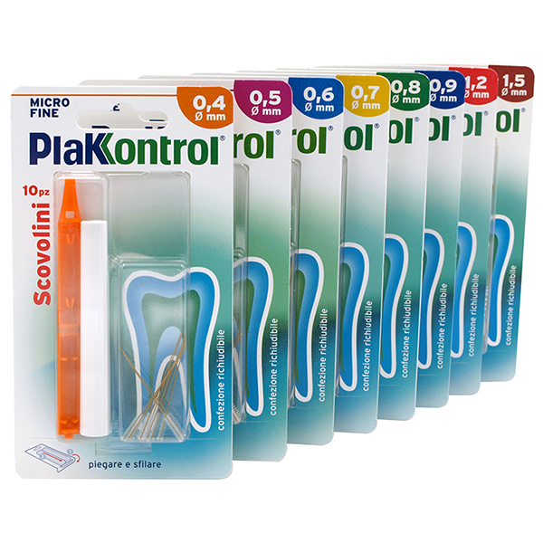 PLAKKONTROL MINIGRIP SCOVOLINO 0,6 MM 10 PEZZI - Farmaciapacini.it