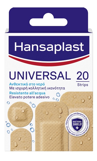 CEROTTO HANSAPLAST UNIVERSAL RESISTENTE ALL'ACQUA 4 FORME ASSORTITE 20 PEZZI - Farmaciapacini.it