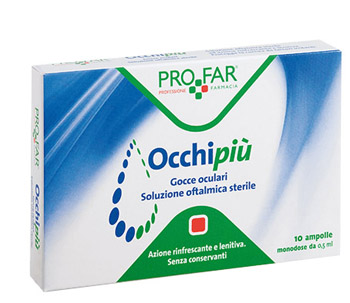 OCCHIPIU' GOCCE OCULARI RINFRESCANTI 10 FL DA 0,5 ML PROFAR - Farmaciapacini.it