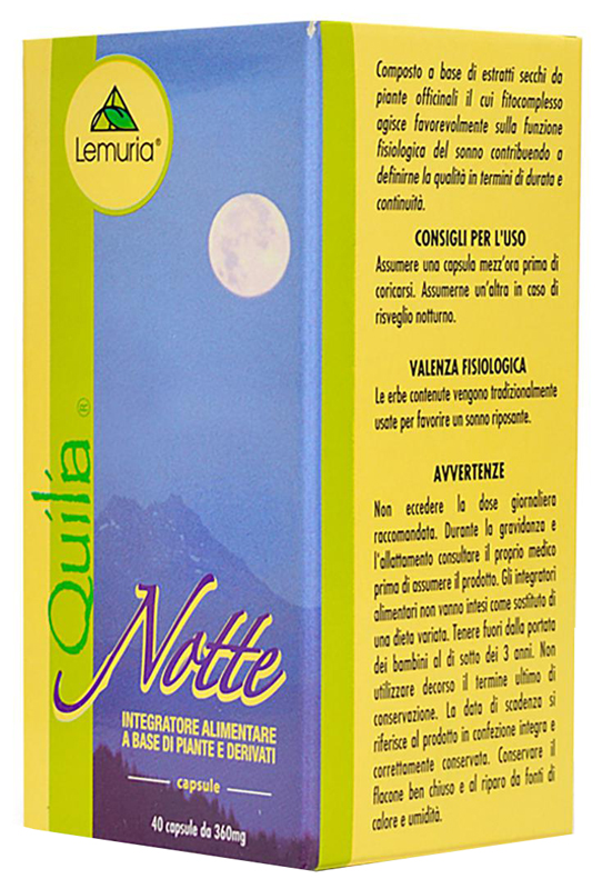 QUILIA NOTTE 40 CAPSULE - Farmaciapacini.it