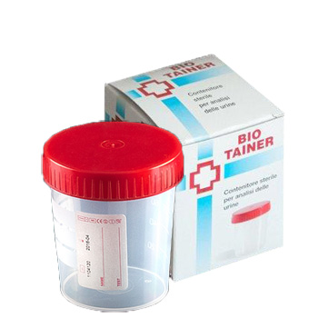 CONTENITORE PER URINA BIO TAINER GRADUATO CON SUPERFICIE DI SCRITTURA CON TAPPO A VITE CAPACITA' 120ML 1 PEZZO - Farmaciapacini.it
