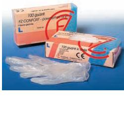 GUANTO IN VINILE CONFORT MISURA EXTRA LARGE ANTIADERENTE BIOCOMPATIBILE UTILIZZABILE ANCHE A CONTATTO CON SOSTANZE ALIMENTARI 100 PEZZI SENZA POLVERE - Farmaciapacini.it