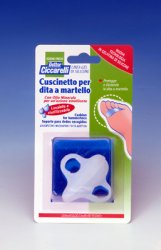 CUSCINETTO PER DITA A MARTELLO REALIZZATO IN GEL DI SILICONEBIANCO SEMITRASPARENTE SAGOMATA PER PROTEGGERE E DISTENDERE LE DITA CONTRATTE IGIENEPIEDE 2 PEZZI - Farmaciapacini.it