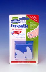 SEPARADITA ANATOMICO PER PIEDE REALIZZATO IN GEL DI SILICONE BIANCO SEMITRASPARENTE SAGOMATO IGIENEPIEDE 2 PEZZI - Farmaciapacini.it