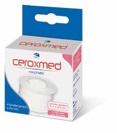 CEROTTO ADESIVO IN ROCCHETTO CEROXMED IN TESSUTO NON TESSUTO AERATO IPOALLERGENICO BIANCO 500X2,5 CM 1 PEZZO - Farmaciapacini.it