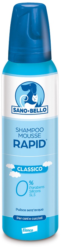 SANO E BELLO SHAMPOO MOUSSE RAPID CLASSICO FLACONE 300 ML PER LAVAGGIO SENZ'ACQUA - Farmaciapacini.it