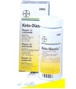 STRISCE MISURAZIONE GLICOSURIA E CHETONURIA KETODIASTIX 50 PEZZI - Farmaciapacini.it