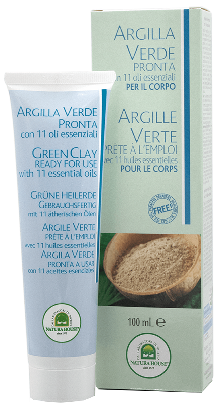 ARGILLA VERDE PRONTA TUBO CON OLI ESSENZIALI 100 ML - Farmaciapacini.it