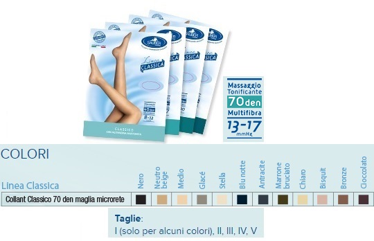 SAUBER COLLANT 70 DENARI MAGLIA MICRORETE MEDIO 4 LINEA CLASSICA - Farmaciapacini.it