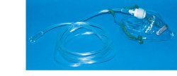 MASCHERA PER OSSIGENOTERAPIA MEDIA CONCENTRAZIONE CON 2 TUBI PROLUNGA 2 METRI - Farmaciapacini.it