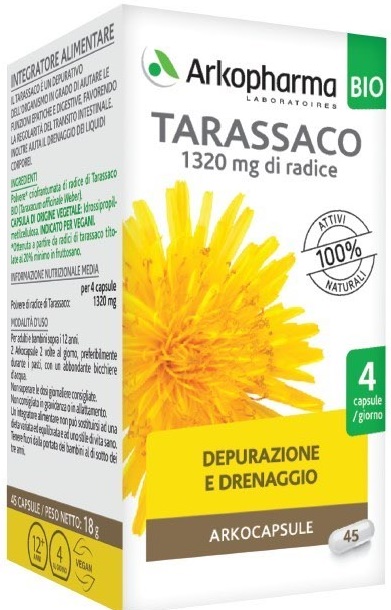 ARKO CAPSULE TARASSACO BIO 45 CAPSULE - Farmaciapacini.it