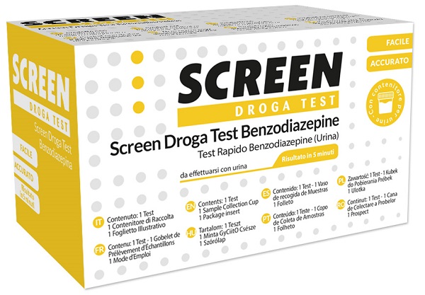 DROGA TEST CHE RILEVA UNA SOSTANZA BENZODIAZEPINE SCREEN DROGA TEST BENZODIAZEPINE - Farmaciapacini.it