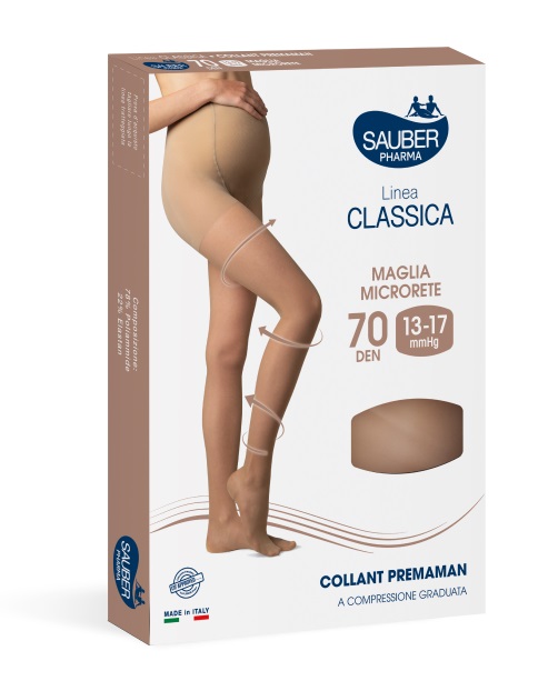 SAUBER COLLANT 70 DENARI PREMAMAN MAGLIA MICRORETE NEUTRO BEIGE 2 LINEA CLASSICA - Farmaciapacini.it