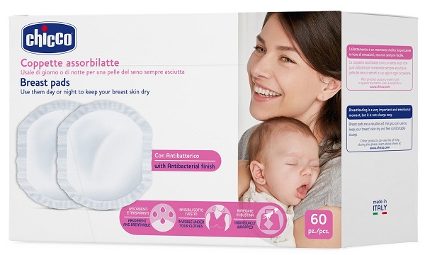 CHICCO COPPETTA ASSORBILATTE ANTIBATTERICA 60 PEZZI - Farmaciapacini.it