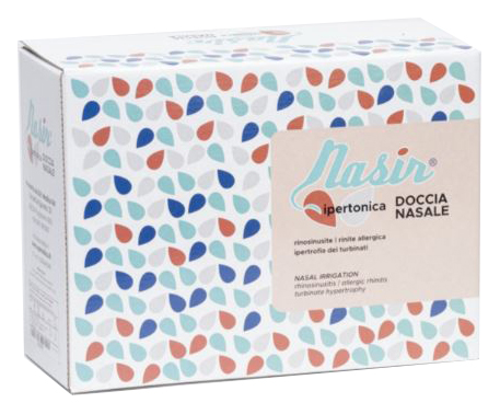 NASIR LAVAGGIO NASALE SOLUZIONE IPERTONICA KIT COMPOSTO DA 3 SACCHE 250 ML + 3 BLISTER - Farmaciapacini.it