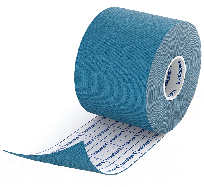 BENDA ADESIVA LEUKOTAPE K PER TAPING FISIOTERAPICO LARGHEZZA 5 CM LUNGHEZZA 5 M COLORE BLU IN ROTOLO - Farmaciapacini.it